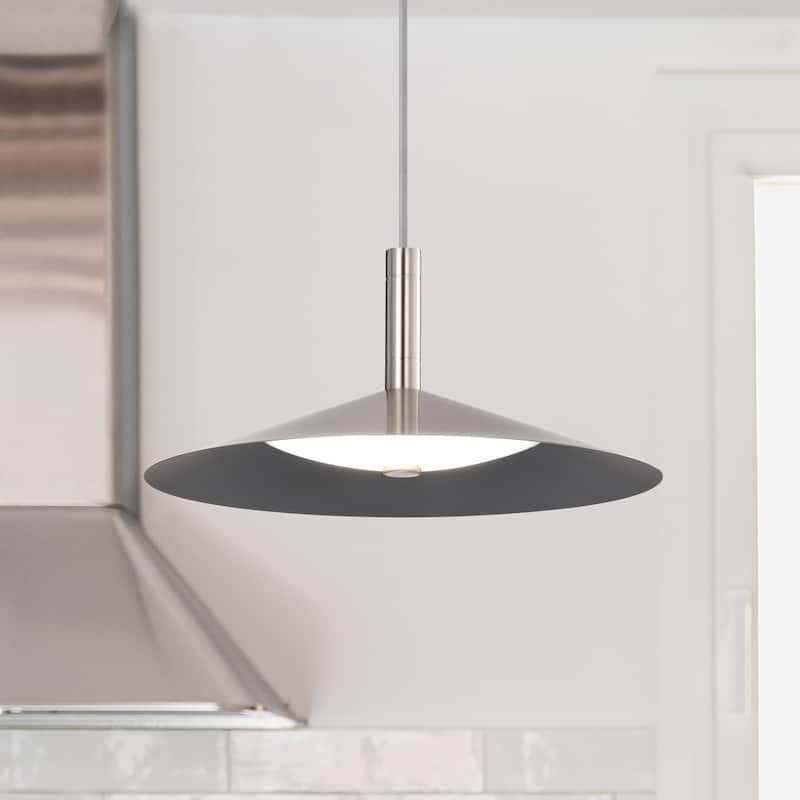 Corrine 14 Inch LED Pendant Brushed Nickel 3K/4K/5K CCT Selectable - Brushed Nickel