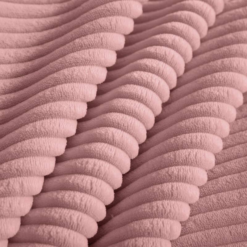 GDFStudio - Corduroy Modular 2-Seater 81.1" L-Shaped Cloud Sectional Loveseat Sofa with Ottoman