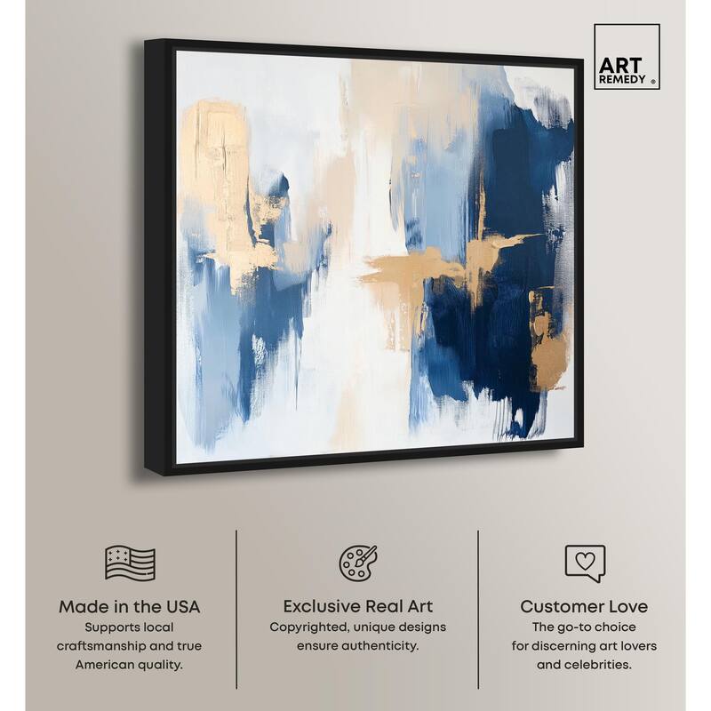 Tranquil Blue Depths II Canvas by Art Remedy
