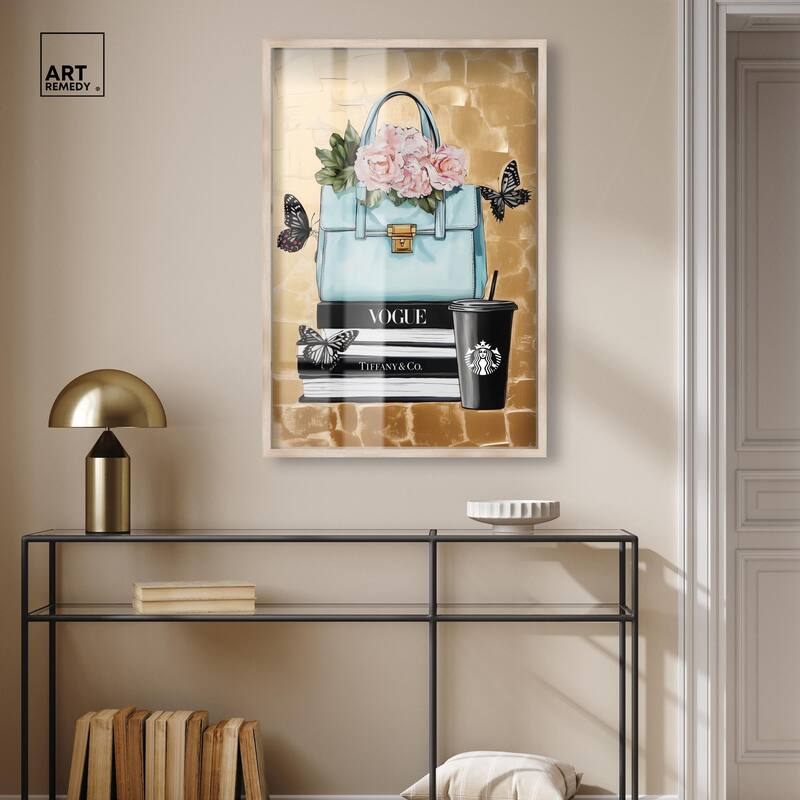Golden Era of Glam Books Shadowbox by Art Remedy