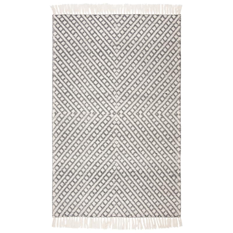 SAFAVIEH Handmade Natura Cannelle Stripe Wool Rug