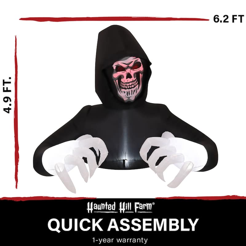 4.9-ft. Tall Prelit Inflatable Reaper