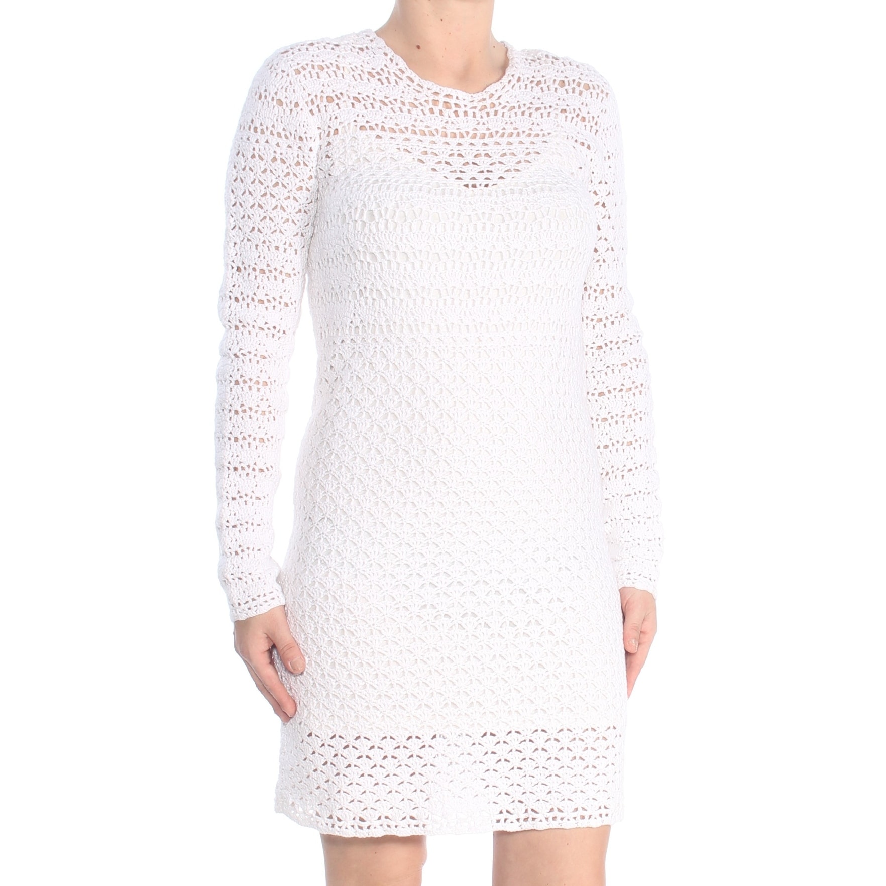 white formal sweater
