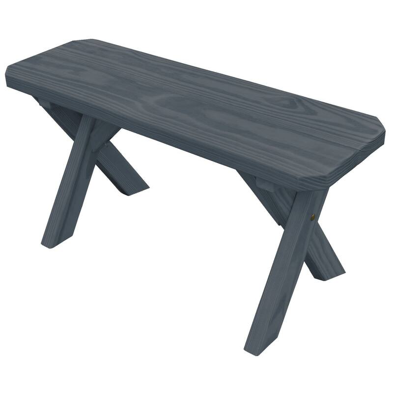 Pressure Treated Pine 3' Crossleg Bench