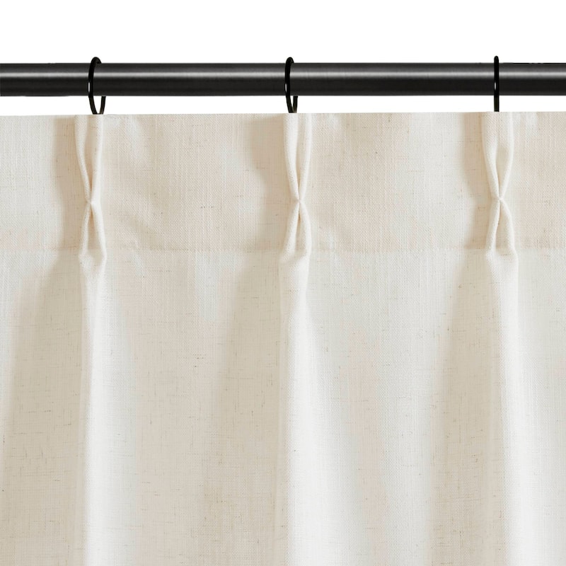 Madison Park Emery 300gsm poly linen with 7 pinch pleat per pc
