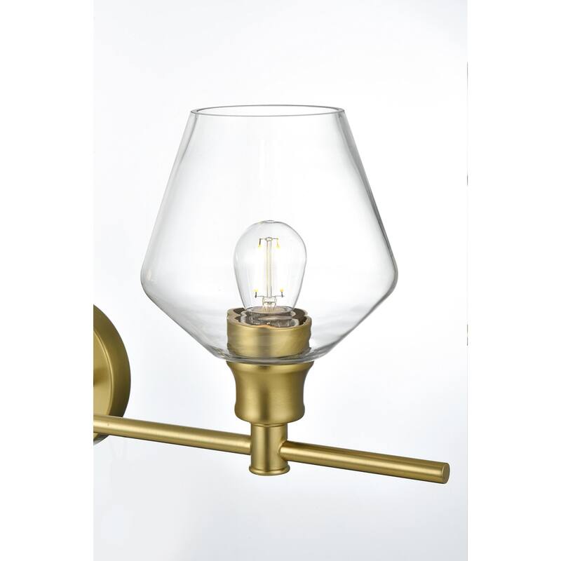 Elegant Lighting Gene 3 Light 28" Wide Bathroom Vanity Light with
