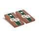 preview thumbnail 1 of 3, Wisconsin Green Bay Phoenix Rosewood Cornhole Board Set