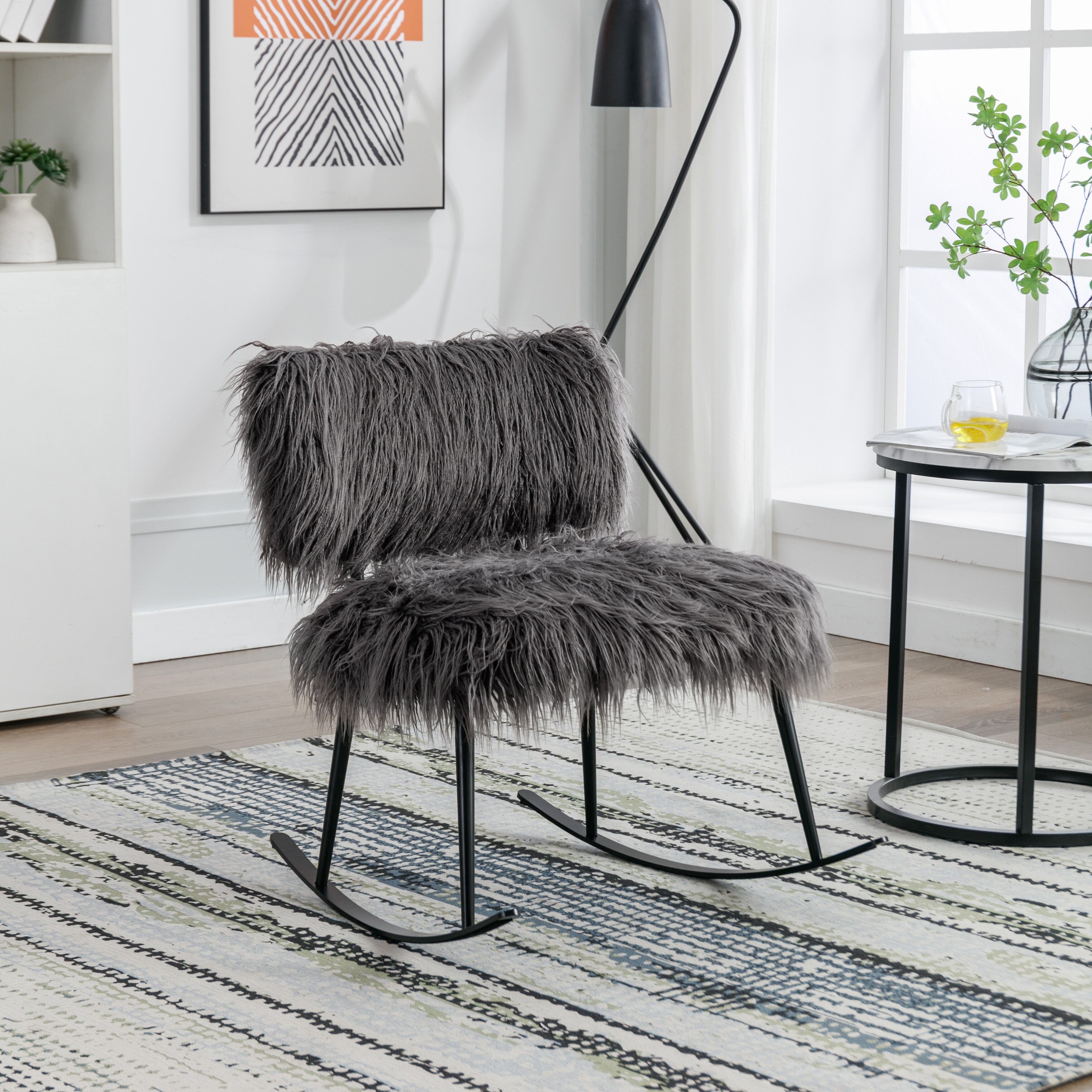 Pottery barn on sale fur chair