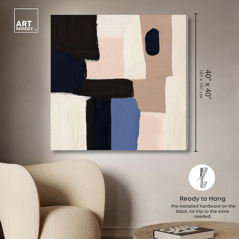 Blue Quietude II Canvas by Art Remedy, Gallery Wrapped