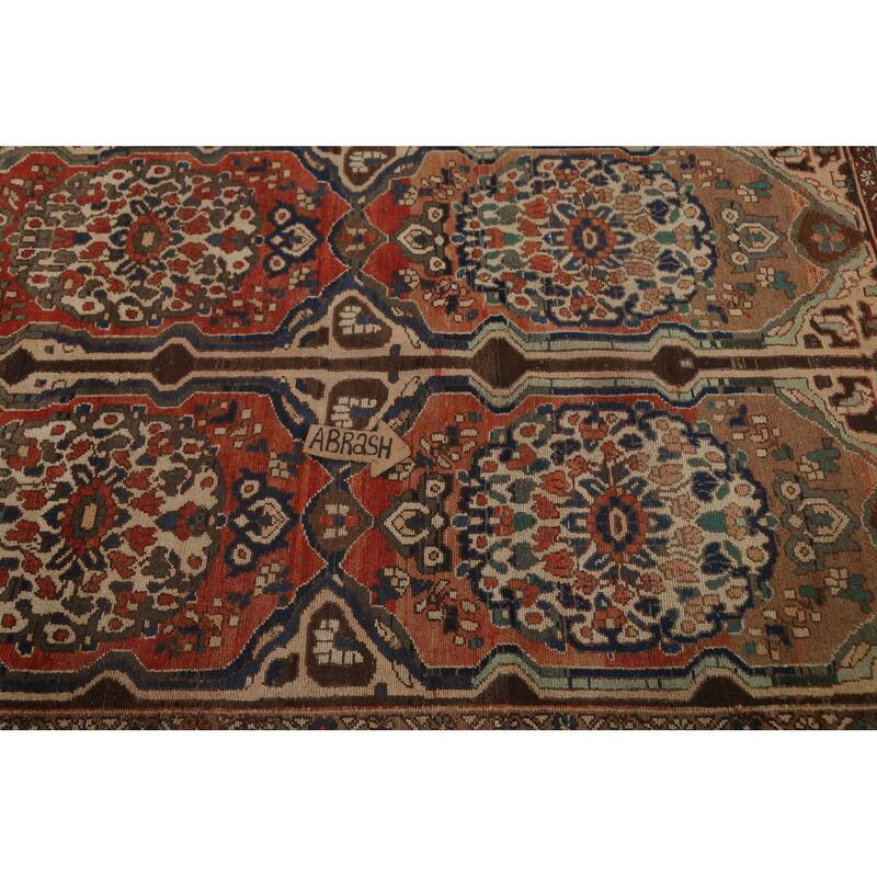 Vegetable Dye Bakhtiari Persian Antique Area Rug Handmade Wool Carpet - 5'3"x 9'11"