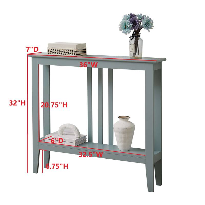 Console Entryway Console Table, (Ice Blue)