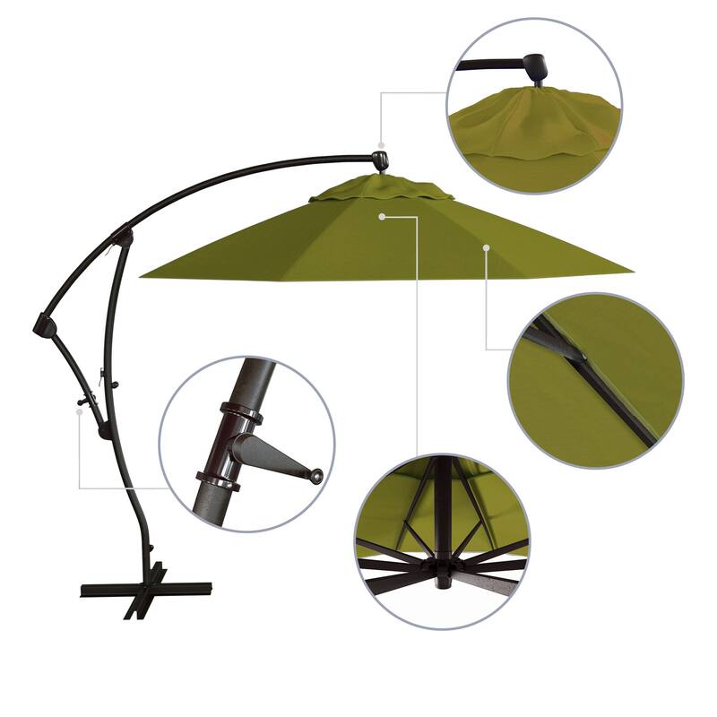 Okracoke 9ft Rotating Aluminum Umbrella by Havenside Home