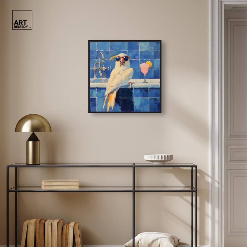 Relaxing Bird Canvas by Art Remedy