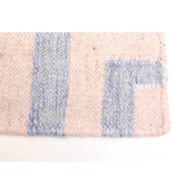 ECARPETGALLERY Flat-Weave Ankara FW Pink Wool Kilim - 5'0 x 8'1