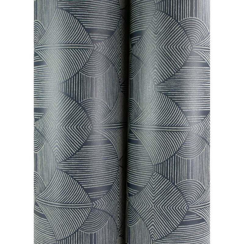 A-Street Prints Meyberg Blue Geometric Wallpaper