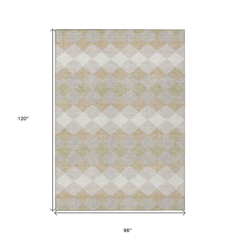 HomeRoots Geometric Transitional Rectangle Outdoor Rug