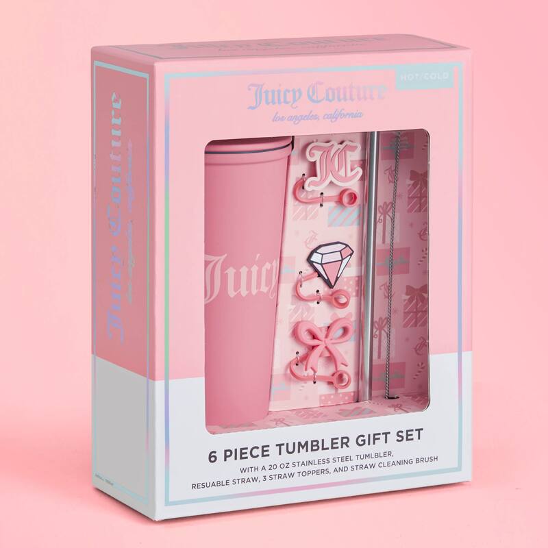 Juicy Couture Hydration Stainless Steel Couture Cup 6-Piece Set