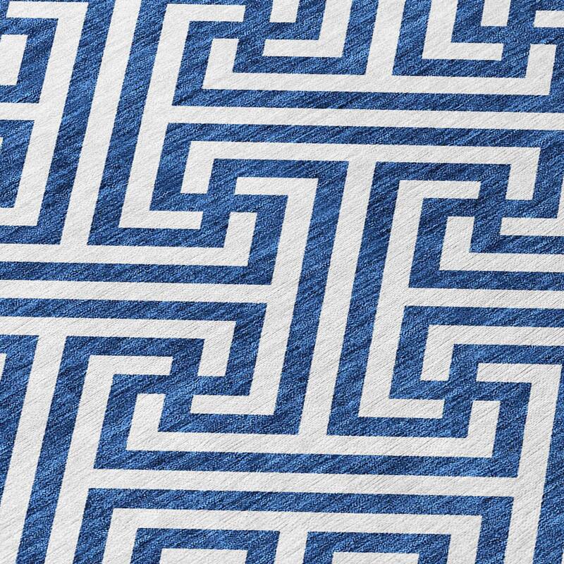 HomeRoots Geometric Transitional Rectangle Outdoor Rug