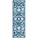 preview thumbnail 40 of 46, SAFAVIEH Handmade Micro-Loop Marijka Wool Rug 2'3" x 7' Runner - Navy/Grey - Runner