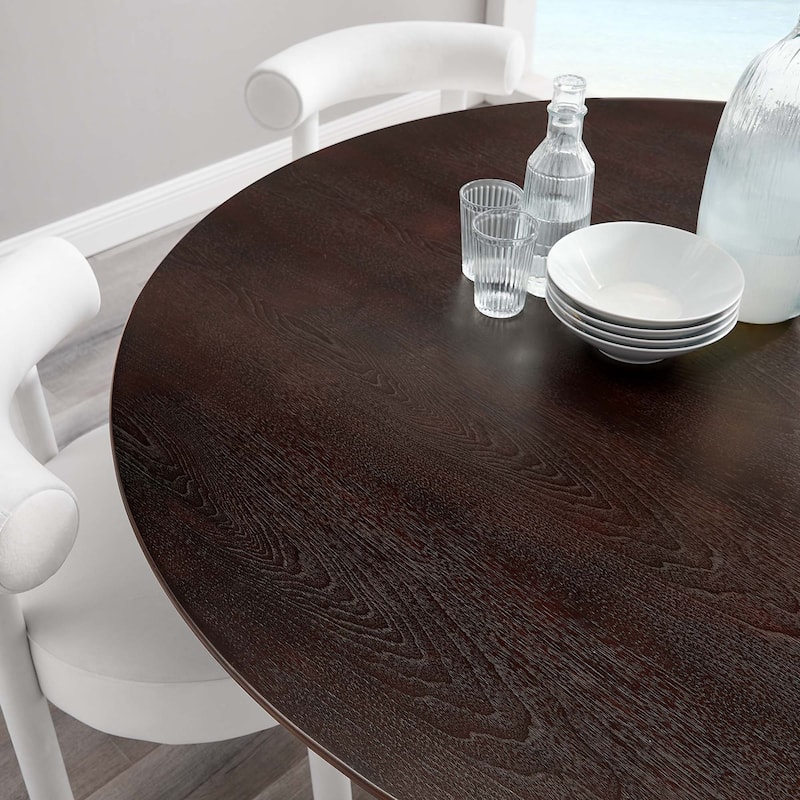 Lippa 60" Round Wood Top Dining Table
