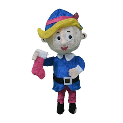 24" Rudolph 3D Pre Lit Led Yard Art Hermey
