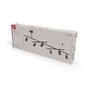 preview thumbnail 7 of 5, West 64" Matte Black 6-Light Track Lighting with 2x Center Swivel Bars