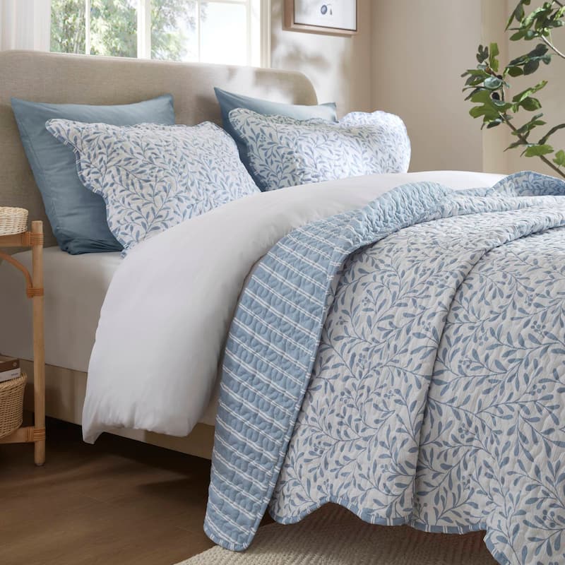 Madison Park Darcy 3 Piece Print Quilt Set