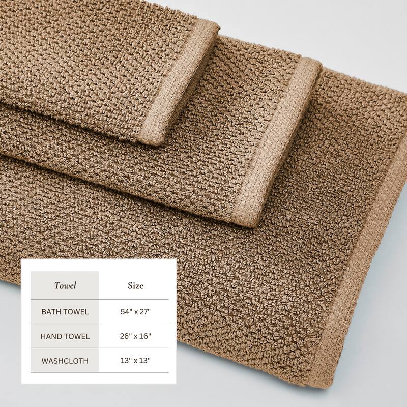 Linery & Co. Luxury Cotton Textured Bath Towel