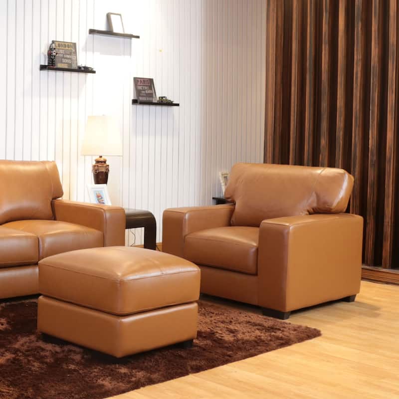 Bordeaux Leather Match Sofa, Loveseat, Armchair and Ottoman