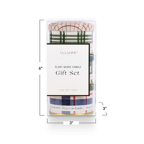 dimension image slide 11 of 14, ILLUME Noble Holiday Balsam & Cedar Candle