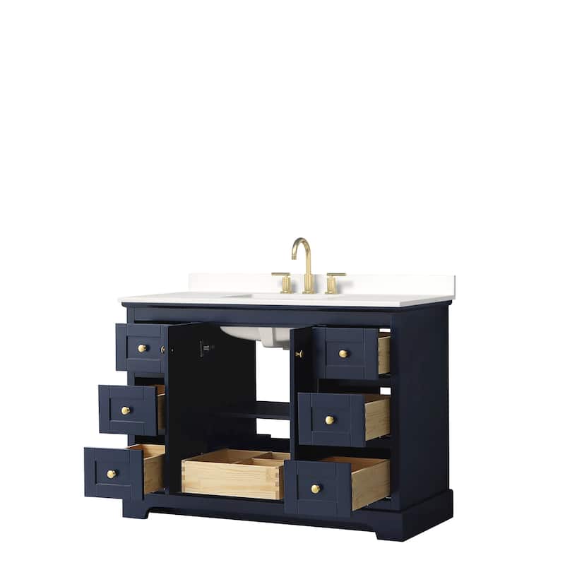 Avery 48-inch Single Vanity, Quartz Top