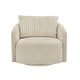 preview thumbnail 15 of 46, Sligo Oversized Wale Corduroy Swivel Accent Chair with Furry Channel Pillow and Ottoman by iNSPIRE Q Bold