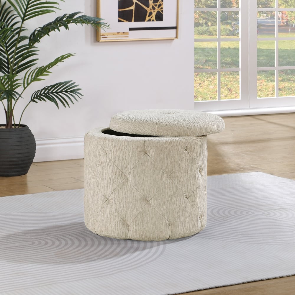 Erindale Round Storage Ottoman