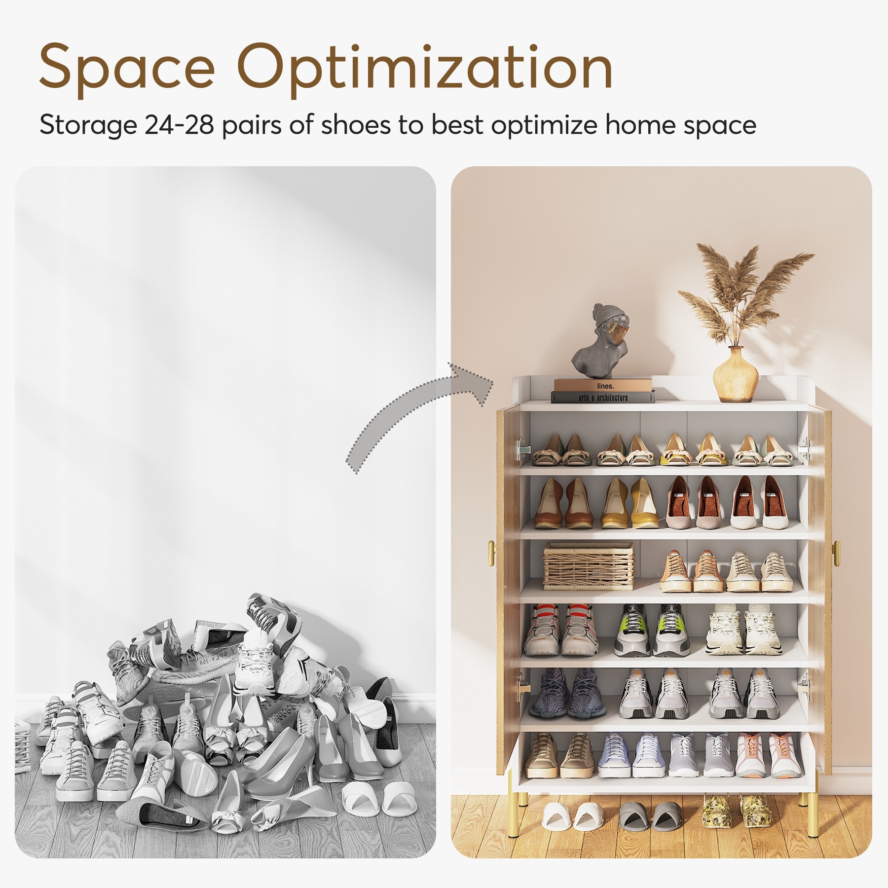 6 tier Slim Shoe Cabinet Storage Entryway for Entryway Hallway On Sale Bed Bath Beyond 37684601