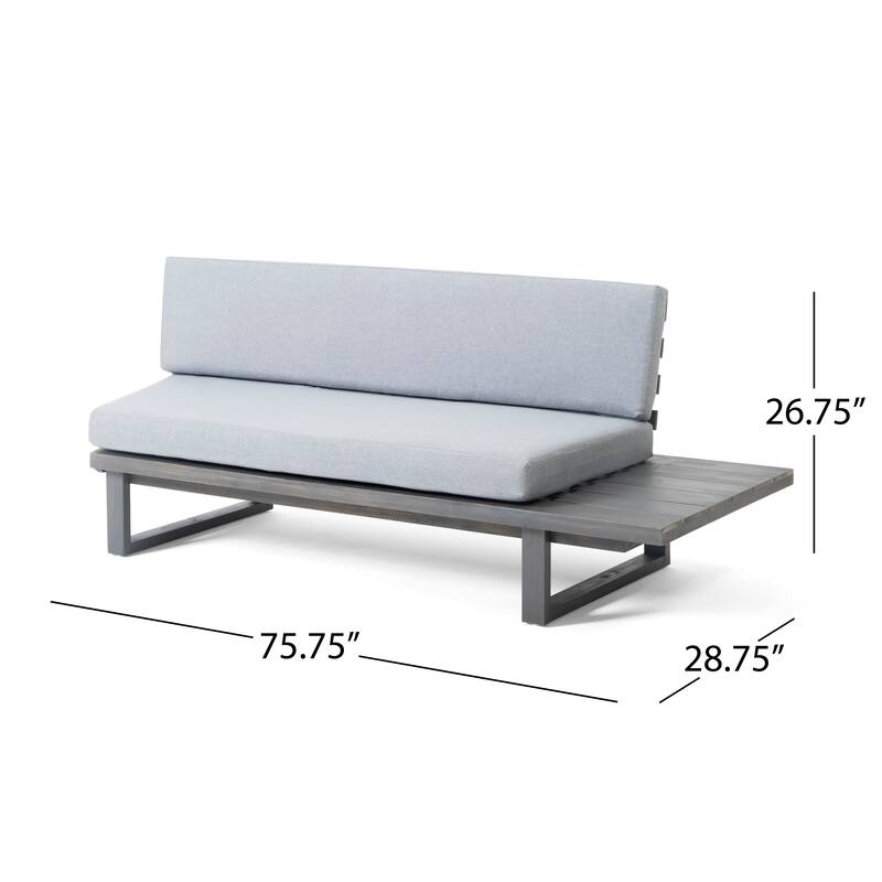 MIRABELLE 2 SEATER SOFA SET OF Grey