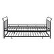 preview thumbnail 2 of 40, Metal Daybed with Trundle Bed and Curved Handle