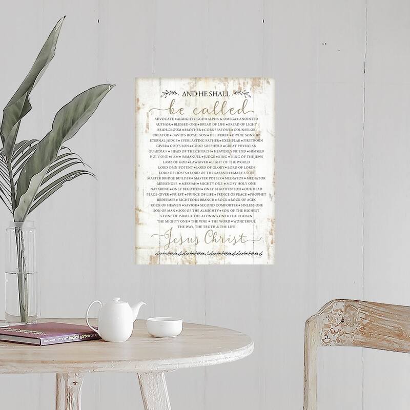 "Names of Christ" Poster Print - Multi - 18" x 24"