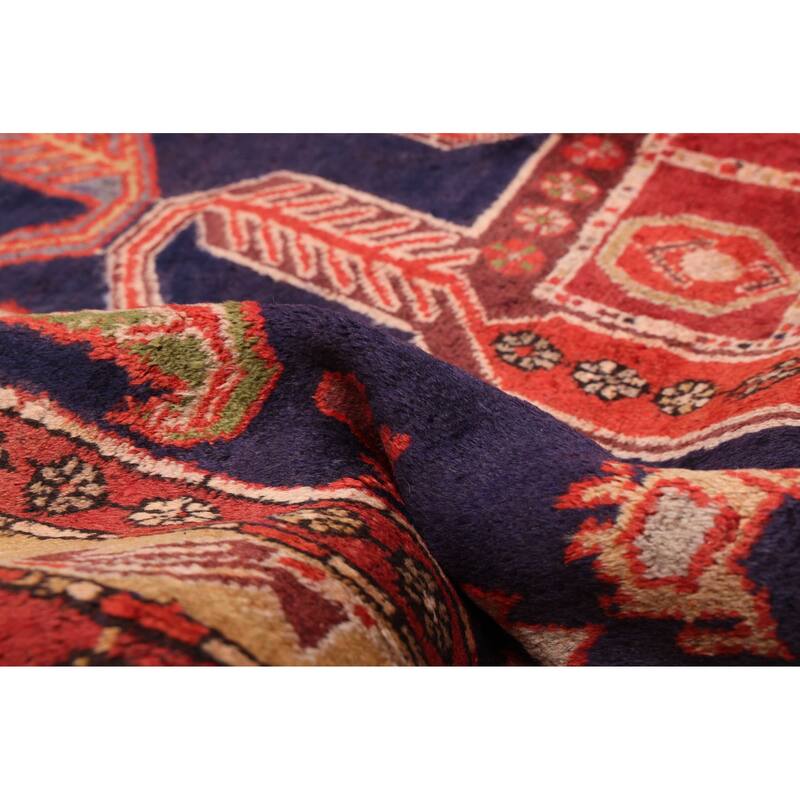 ECARPETGALLERY Hand-knotted Konya Anatolian Navy Wool Rug - 4'7 x 10'2