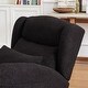 preview thumbnail 7 of 17, 27.2" Modern Upholstered Rocking Chair with Two Side Pocket for Living Room
