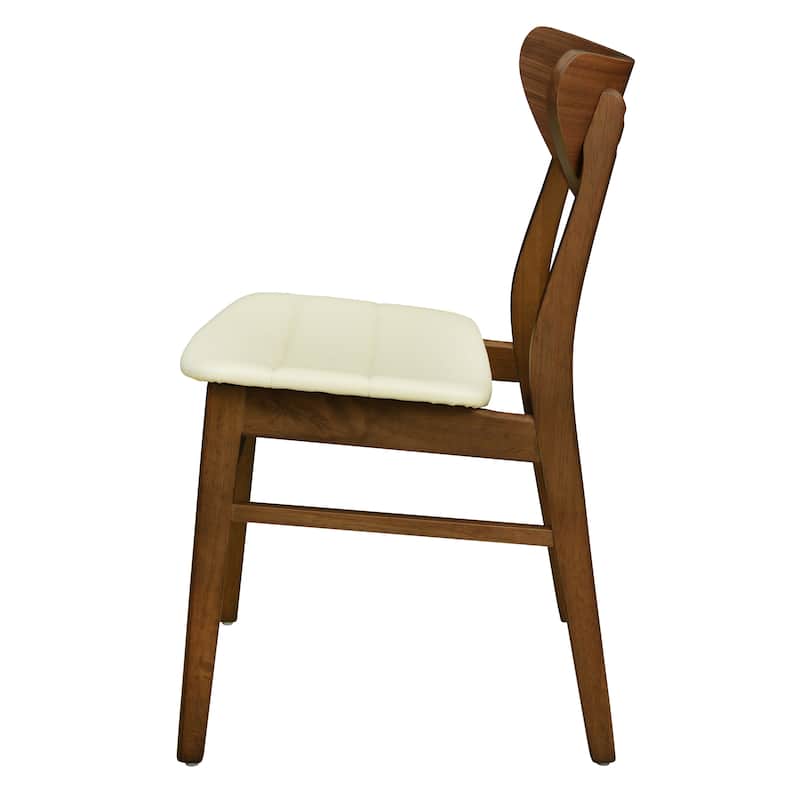 Anise Faux Leather and Rubberwood Dining Chair (Set of 2) by Christopher Knight Home