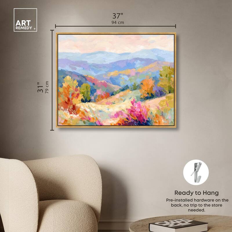 Colorful Valley II Canvas by Art Remedy