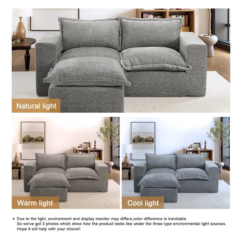 Comfy Cloud Couch Plush Modular Sectional Sofa For Living Room