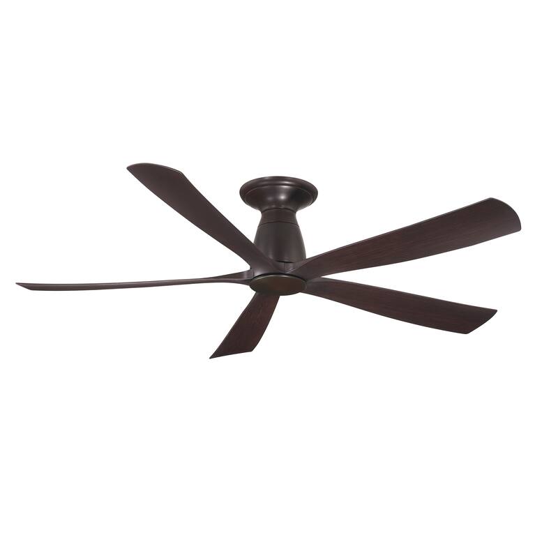 Kute5 52 inch Indoor/Outdoor Ceiling Fan with Dark Walnut Blades - Dark Bronze