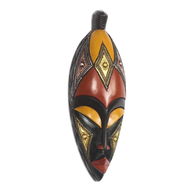 Novica Handmade Baule Style African Wood Mask