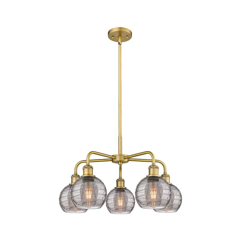 Innovations Lighting 516-5CR 14 24 Athens Deco Swirl Chandelier Athens