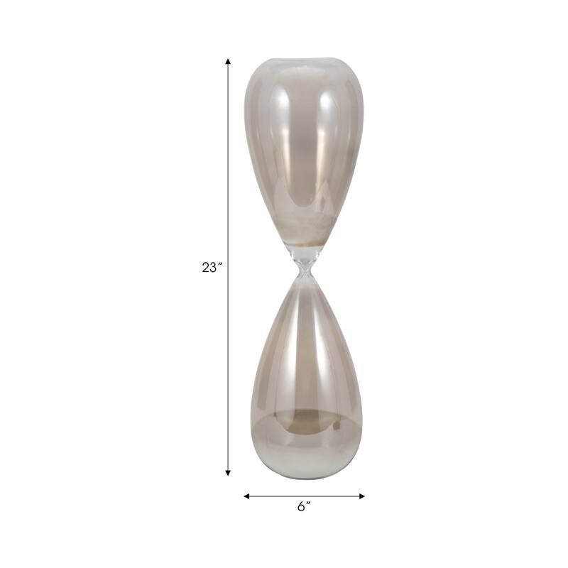 Contemporary Hourglass Sculpture for Home Decor - Stylish Decorative Object