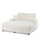 preview thumbnail 66 of 71, GDFStudio - Polyester 50.9" Loveseat Chaise Lounge Chair with Cup Holders