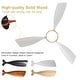 preview thumbnail 44 of 52, Sofucor 48 Inch Ceiling Fan with Light and Remote,Solid Wood Blades Low Profile,Smart Optional Work with Alexa/Google/App
