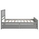 preview thumbnail 6 of 7, Twin size Platform Storage Bed w/ Drawers, No Box Spring Needed, Gray