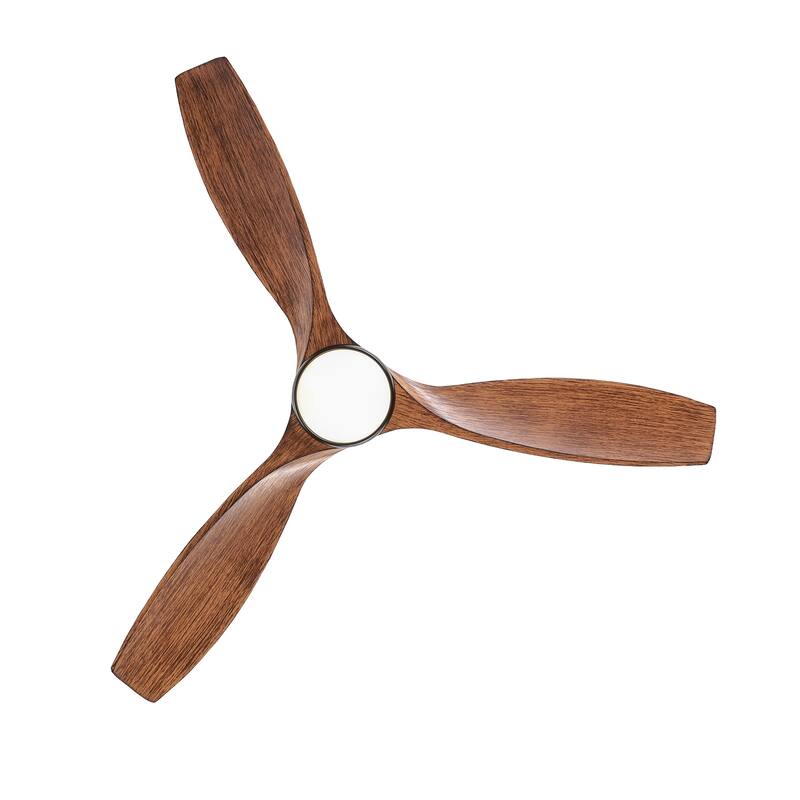 YUHAO 56 inch 6 Speed Quiet DC Motor Indoor Matte White Ceiling Fans with Lights and Remote Control